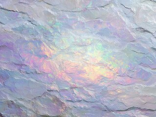Fototapeta premium Iridescent mineral: The beauty of a colorful mineral stone showcases layers of shimmering color, a stunning representation of nature's art. 
