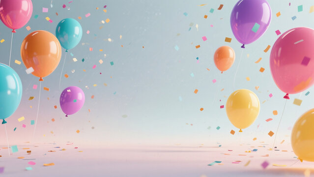 colorful balloons background
