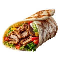 Grilled meat wrap with fresh veggies (2)