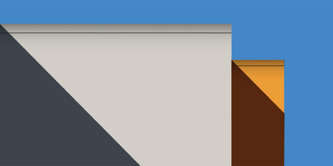 Trendy design vector abstract color block geometric background