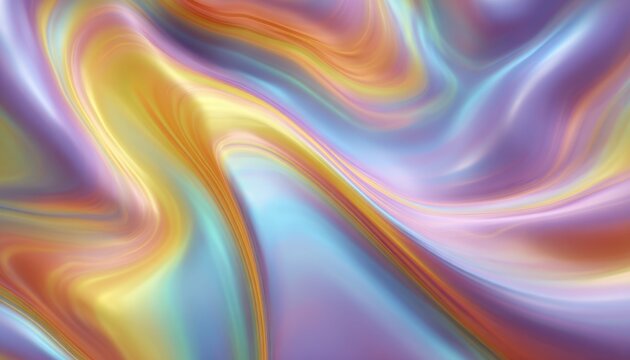 Flowing rainbow background pattern