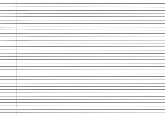 Obraz premium Blank page of lined notebook paper with margin. Ruled sheet from a school notepad or diary