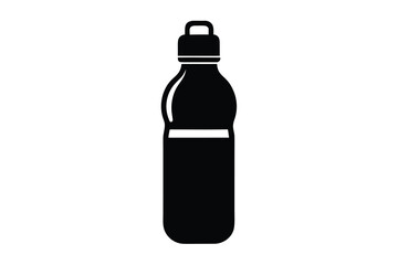 water bottle icon silhouette vector illustration