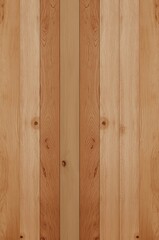 A detailed view of light brown wood planks, exhibiting natural wood grain patterns and knots.