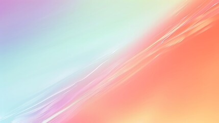Obraz premium Soft Gradient Abstract Background with Smooth Color Transitions in Pastel Shades of Pink, Blue, and Cream