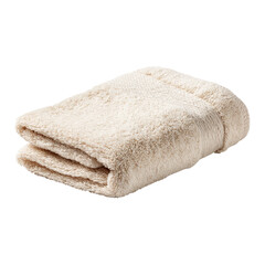 Folded beige towel