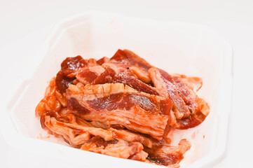 パック入り味付き牛バラ肉