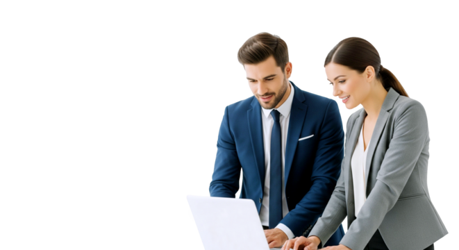 businesspeople working together