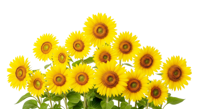 sunflower isolated on white background