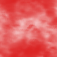 Bright red cloudy smoke mist fog texture glowing abstract gradient effect on transparent background for overlays