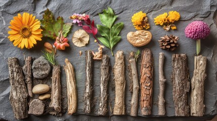 Fototapeta premium Nature crafts for children