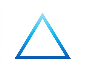 Simple, vibrant blue triangle graphic (2)