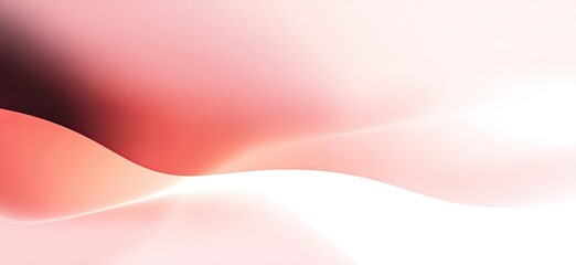 Abstract, smooth, flowing curves of soft, muted coral and white colors