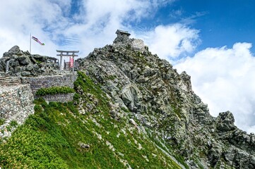 富山県　立山室堂　雄山山頂　雄山神社峰本社