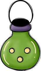 Cute Element Halloween hand drawn clipart flat design doodle  for spooky festive designs, decorations and digital projects