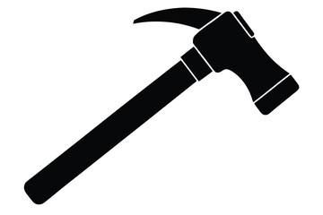 hammer icon silhouette vector illustration