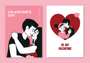 Happy valentines day couple