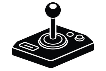 joystick icon silhouette vector illustration