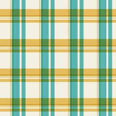 Yellow and blue geometric plaid seamless pattern. Traditional square gingham background. Checked wallpaper print, checker mosaic grid tartan texture bundle.