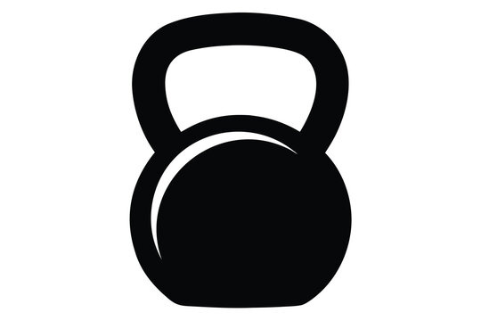 kettlebell icon silhouette vector illustration