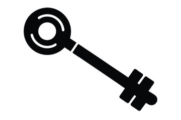 key icon silhouette vector illustration