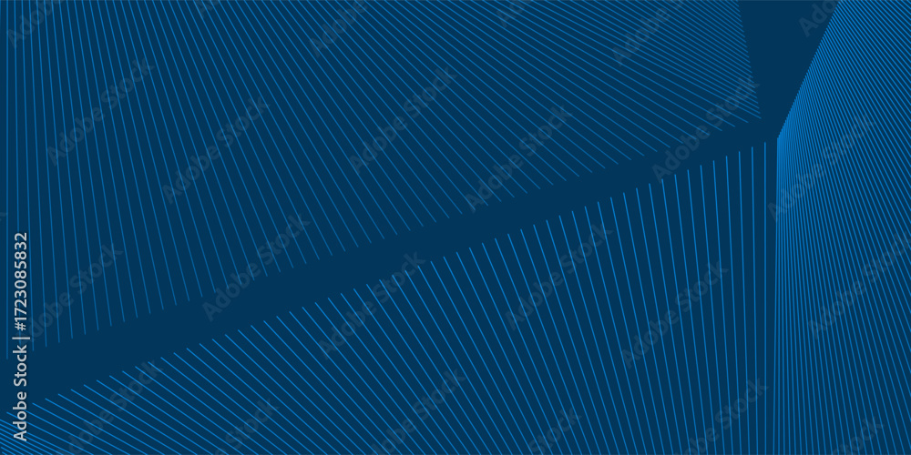 Aufkleber a sleek blue abstract background with converging lines and smooth gradients. the dynamic design and 