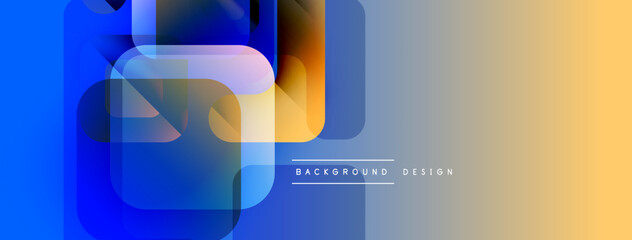 Abstract geometric shapes, vibrant colors, gradient background. Modern design elements create dynamic visual composition.