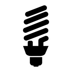 black energy saving bulb