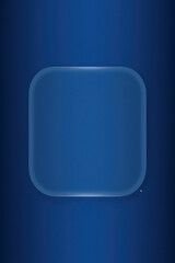 Modern Design Elegant Blue Glass Panel