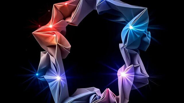 a if inward adenine kaleidoscope of color, the fold origami abut shot morph with shadows, it construction careen and convolute spell brilliant fit of beam fleet around, make adenine lively