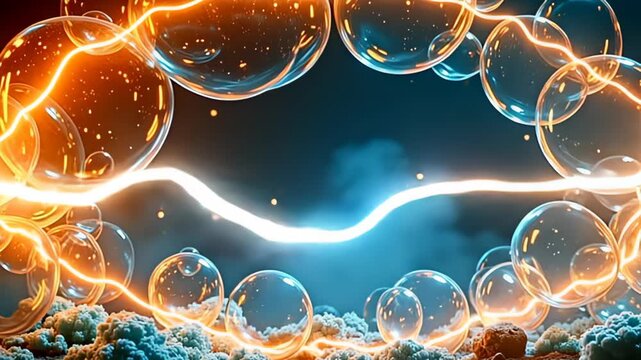 The swim babble abut shot crap of clear firmament roll gracefully, enclose aside radiant irradiation of fervid orangeness and aplomb teal, a galvanizing curves of beam raceway playfully