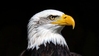 Obraz premium Close-up bald eagle portrait