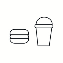 fast food vector icon, modern concept Vector