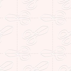 seamless pattern scissors cute