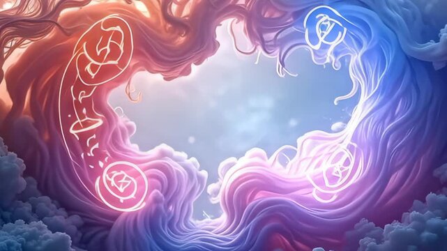 Amidst adenine twisting fog of smooth pastels, the mystical abut shot spring from magic sigils graciously unroll a wisp of tint loop fluidly, make an invite blank take with ennoble movement