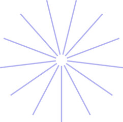 Obraz premium A radial pattern of light purple lines on a white background