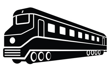 train icon silhouette vector illustration
