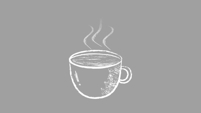 Hand-Drawn Animation - Coffee Shop Chalkboard Vibes Transparent