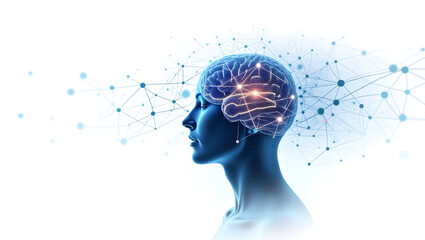 Alpha wave A futuristic concept art piece showing a human brain with intricate alpha wave signals pulsing around it, holographic lines and nodes forming(4)
