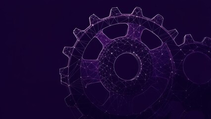 Dynamic interconnected gears symbolize innovation and seamless collaboration for modern industry and technological advancement