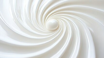Elegant Pearl White Dream, Circular Cream Swirl Texture with Beautiful Gradient Background Effect