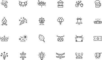 Festival Icon Vector for Holiday and Celebration Design