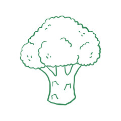 Hand-Drawn Broccoli