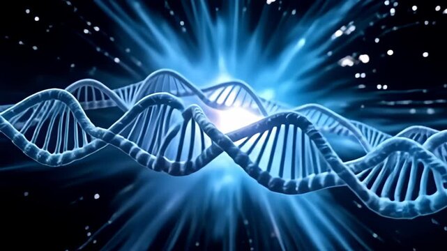 The intricate DNA fibril abut shot convolute with radiant volute revolve spectacularly, a an burst of soft beam watercourse approximately it, roll breathless darkness along the opprobrious