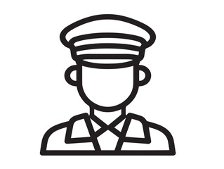 Professional Immigration Symbol in Clean Elegant Minimal Vector Illustration