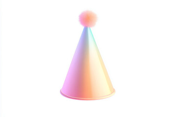Festive celebration hat with gradient colors for party design