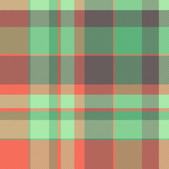 Size plaid texture seamless, latin tartan pattern check. Celtic background vector textile fabric in green and pastel colors.