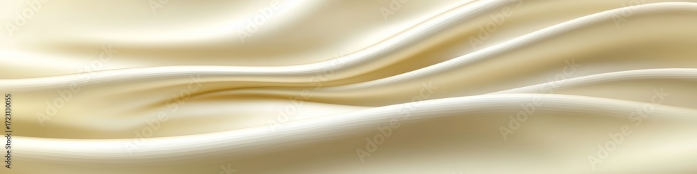 Poster elegant seamless satin backdrop with luxury undulated cream color texture and wave gradient pattern
