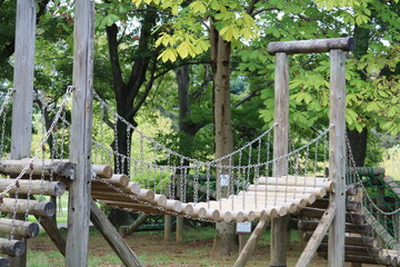 秋の公園　遊具