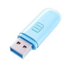 Light blue USB flash drive